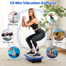 Vibration Plate Exercise Machine for Lymphatic Drainage and Weight Loss with 10 Speed Intensities by LJGDeals