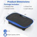 Vibration Plate Exercise Machine for Lymphatic Drainage and Weight Loss with 10 Speed Intensities by LJGDeals