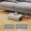 Vibration Plate Exercise Machine with Gravity Sensor and Remote Control for Home Gym by LJGDeals