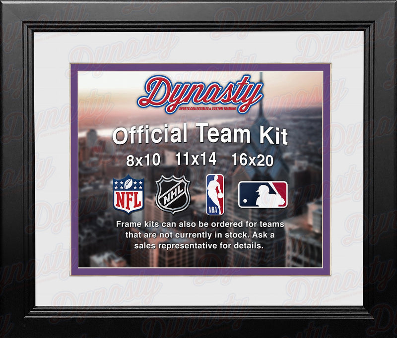 Minnesota Vikings Custom NFL Football 16x20 Picture Frame Kit (Multiple Colors)