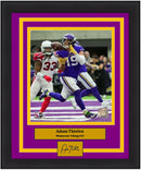 Adam Thielen Touchdown Catch Minnesota Vikings 8x10 Framed Football Photo with Engraved Autograph