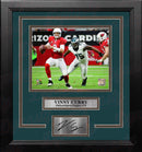 Vinny Curry in Action Philadelphia Eagles Framed Football Photo with Engraved Autograph by Dynasty Sports & Framing