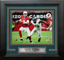 Vinny Curry in Action Philadelphia Eagles Framed Football Photo by Dynasty Sports & Framing