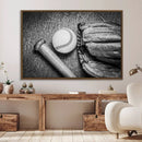 Vintage Baseball Glove and Bat Sports Wall Art Canvas, by MyGreatCanvas | Canvas Wall Art Prints | Photo Prints & Wall Decor