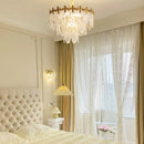 Vintage Crystal Leaf Chandelier