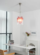 Vintage Gradient Red Murano Chandelier