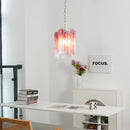 Vintage Gradient Red Murano Chandelier