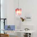 Vintage Gradient Red Murano Chandelier