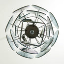 Blue Disks Murano Glass Chandelier