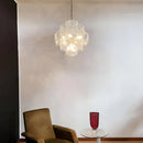 Vintage Murano Iridescent Disks Chandelier