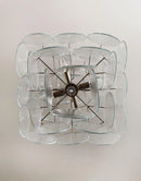 Vintage Murano Iridescent Disks Chandelier