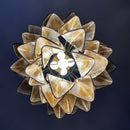 Vintage Murano Swallows Amber Glass Chandelier