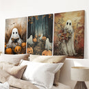 Ghosts Halloween Trendy Wall Art Poster Set Decor by Wall Art Set