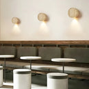 Vintage Round Travertine Wall Lamp