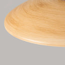 Vintage Wood Travertine Dome Ceiling Light