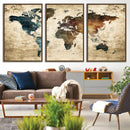 World Map Canvas Print – Detailed Map of the World Wall Art by MyGreatCanvas | Canvas Wall Art Prints | Photo Prints & Wall Decor