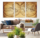 World Map Canvas Print – Travel Tracker Wall Art for