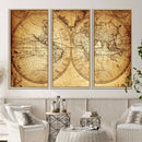 World Map Canvas Print – Travel Tracker Wall Art for