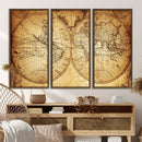 World Map Canvas Print – Travel Tracker Wall Art for