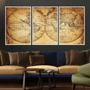 World Map Canvas Print – Travel Tracker Wall Art for
