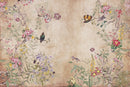 Chinoiserie Grunge Background Wall Mural