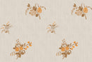 Vintage Heirloom Floral Bouquet Wallpaper - Warm Beige