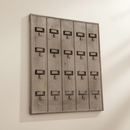 Vintage Hotel Key Rack