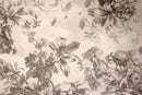 Vintage Ink & Sepia Floral Wallpaper Mural