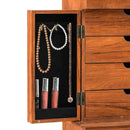 Vintage Jewelry Storage Standing with Top Flip Makeup Mirror by LJGDeals