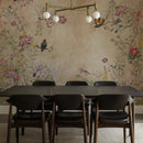 Chinoiserie Grunge Background Wall Mural
