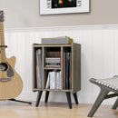 Vinyl Record Storage Turntable Stand with 4 Open Shelves by LJGDeals