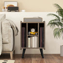 Vinyl Record Storage Turntable Stand with 4 Open Shelves by LJGDeals