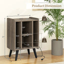 Vinyl Record Storage Turntable Stand with 4 Open Shelves by LJGDeals