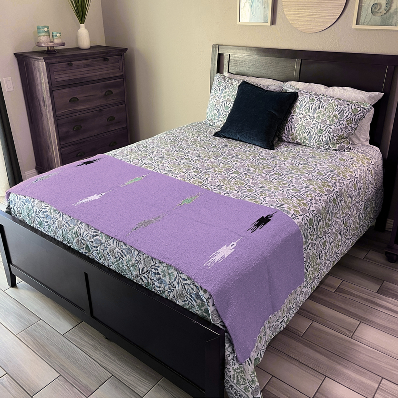 Violet Thunderbird Baja Yoga Blanket, photo 3 of 5