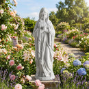 Virgin Mary Statue 29.5 inch Tall Outdoor Religious Sculpture by DirectDeals
