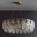 Vivi Grey Crystal Feather Chandelier