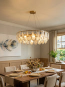 Vivi Grey Crystal Feather Chandelier