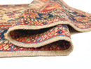 Afghan Qashqai Runner (3'00"x8'02) ivory/navy