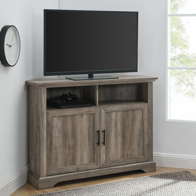 Columbus 44" Grooved Door Corner TV Stand