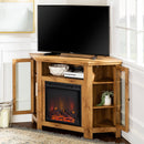Barn 48" Wood Corner Fireplace TV Stand