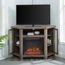 Barn 48" Wood Corner Fireplace TV Stand