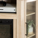 Barn 48" Wood Corner Fireplace TV Stand