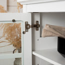 Farmhouse Wood and Glass Buffet