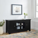 Carver 52" Transitional Wood Glass TV Stand