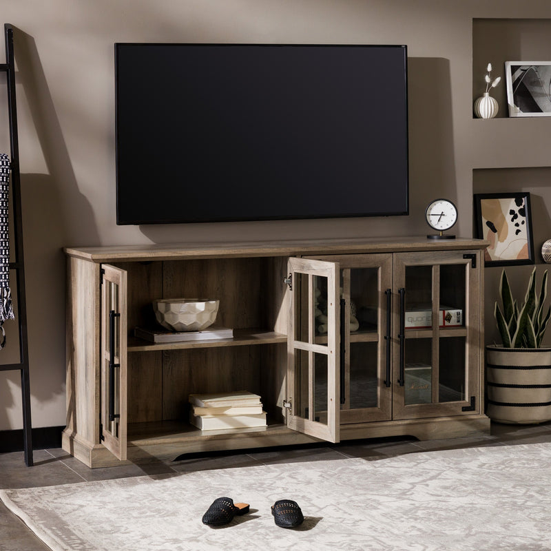 Abigail 58" Farmhouse 4 Door TV Stand