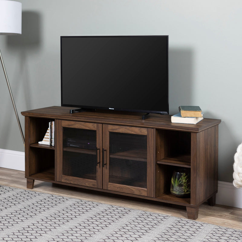 Columbus 58" TV Stand with Middle Doors