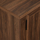 Farmhouse 58" Modern Grooved 2 Door TV Stand