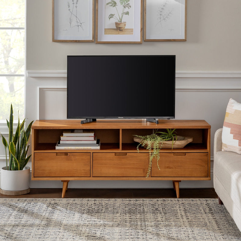 Sloane 3-Drawer Solid Wood TV Console