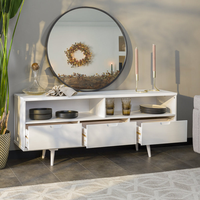 Sloane 3-Drawer Solid Wood TV Console