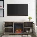 Abigail 60" 2 Door Fireplace Console
